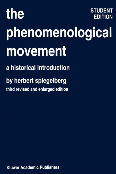 The Phenomenological Movement