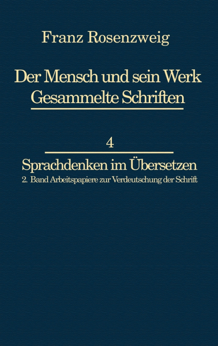 Franz Rosenzweig Sprachdenken