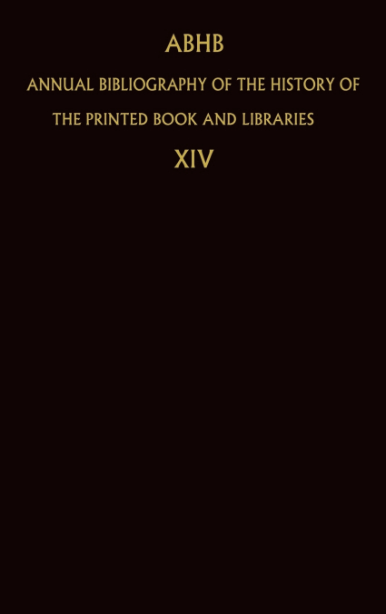 ABHB Annual Bibliography of the History of the Printed Book and Libraries