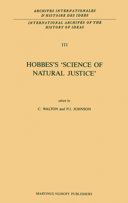 Hobbes’s ’Science of Natural Justice’