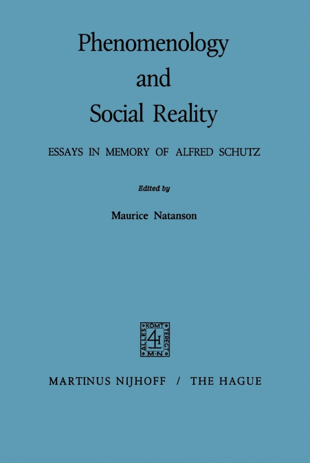 Phenomenology and Social Reality