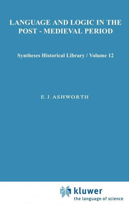 Language and Logic in the Post-Medieval Period