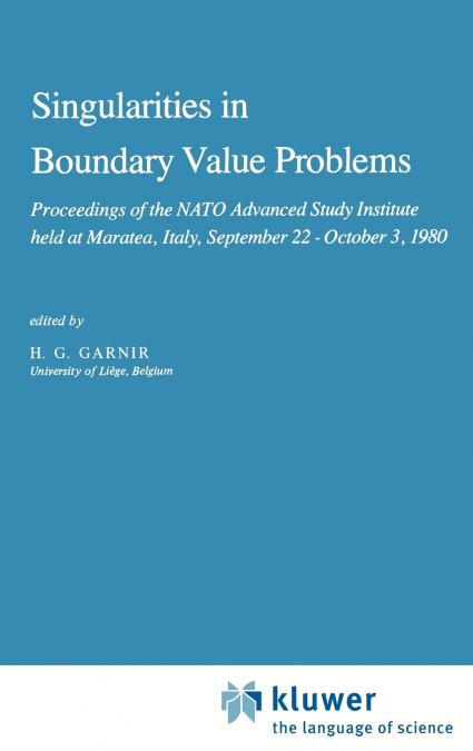 Singularities in Boundary Value Problems