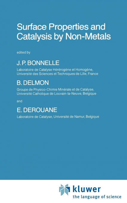 Surface Properties and Catalysis by Non-Metals