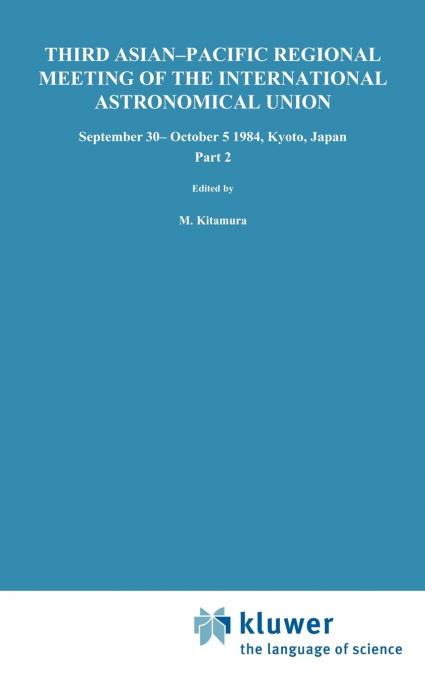Third Asian-Pacific Regional Meeting of the International Astronomical Union
