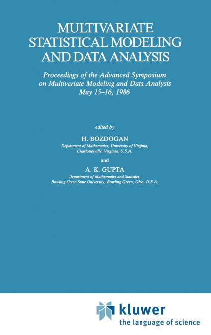 Multivariate Statistical Modeling and Data Analysis