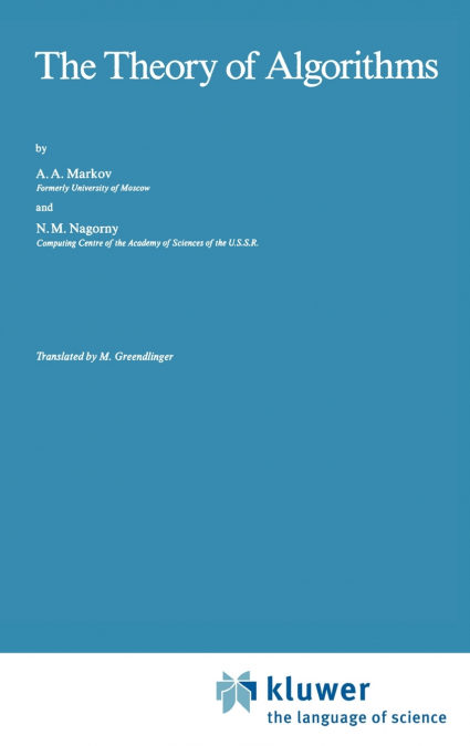 The Theory of Algorithms