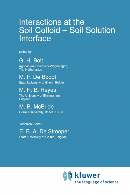 Interactions at the Soil Colloid