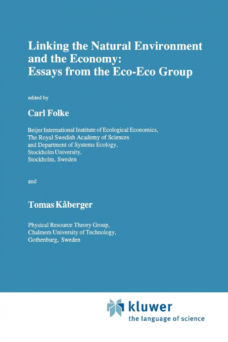 Linking the Natural Environment and the Economy