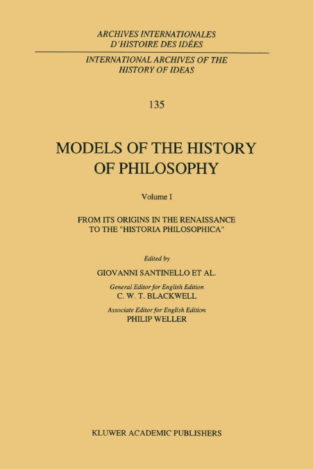 Models of the History of Philosophy