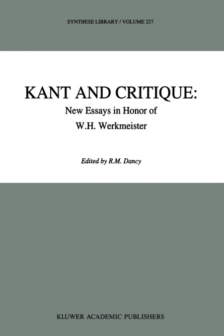 Kant and Critique