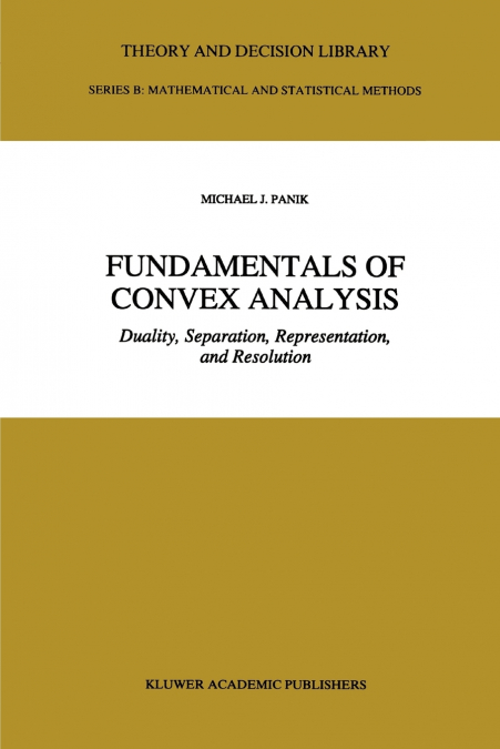 Fundamentals of Convex Analysis