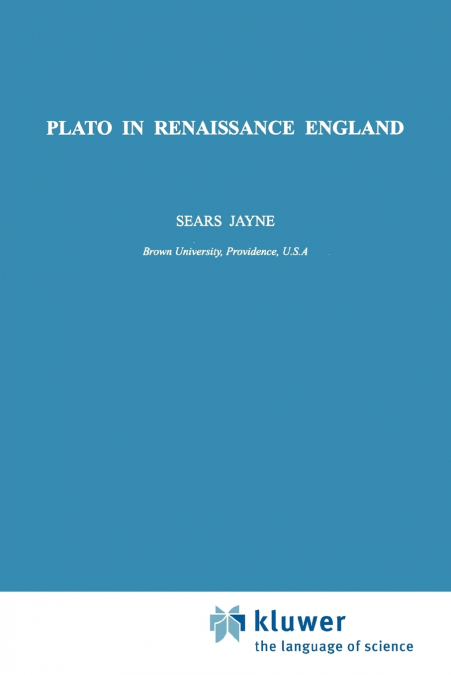 Plato in Renaissance England