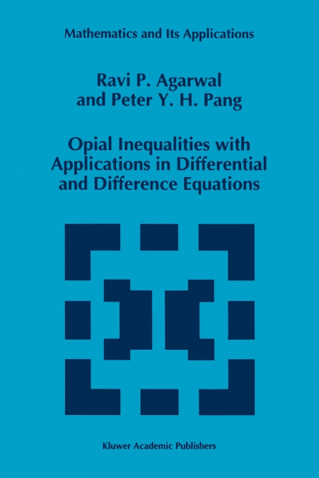 Opial Inequalities with Applications in Differential and Difference Equations