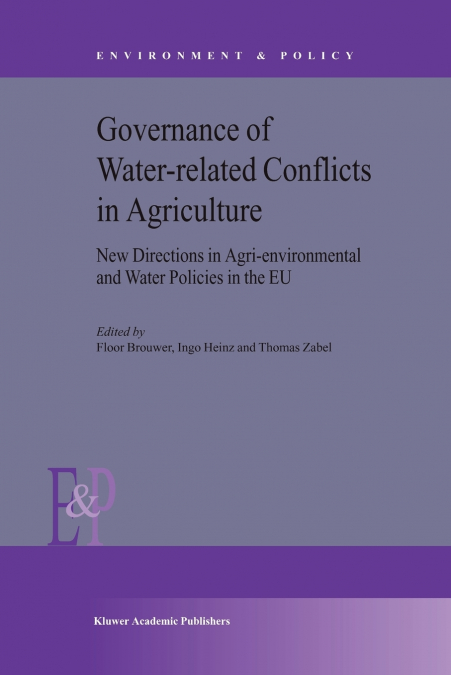 Governance of Water-Related Conflicts in Agriculture