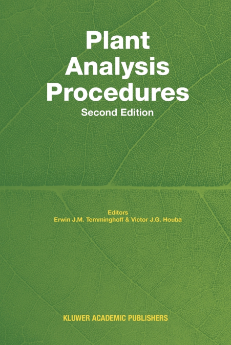 Plant Analysis Procedures