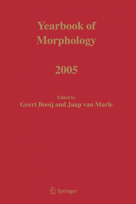 Yearbook of Morphology 2005