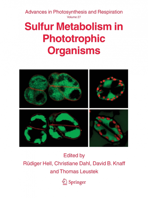 Sulfur Metabolism in Phototrophic Organisms
