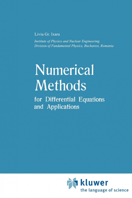Numerical Methods for Differential Equations and Applications