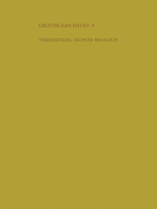 Terrestrial Isopod Biology