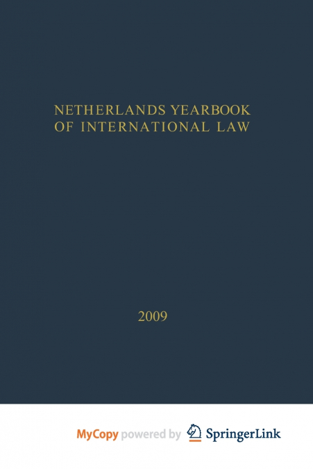 Netherlands Yearbook of International Law - 2009