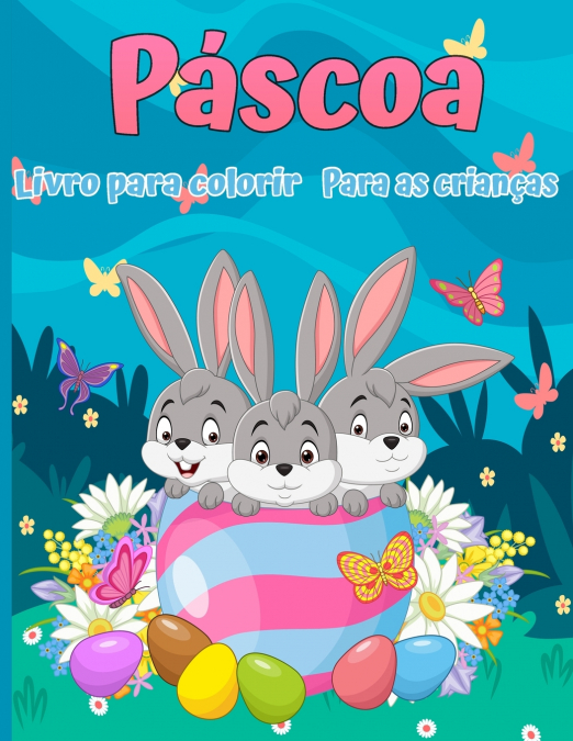 Livro de colorir de páscoa para crianças