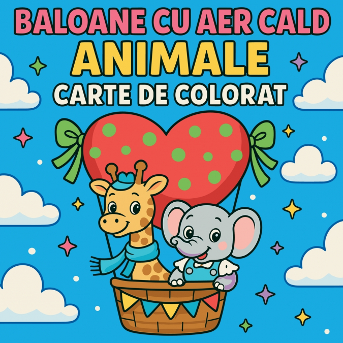 Baloane cu aer cald Animale - Carte de colorat
