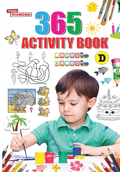 365 Activity Book D For Kids | Match the Pair, Find the Difference, Puzzles, Crosswords, Join the Dots , Colouring, Drawing and Brain Teasers