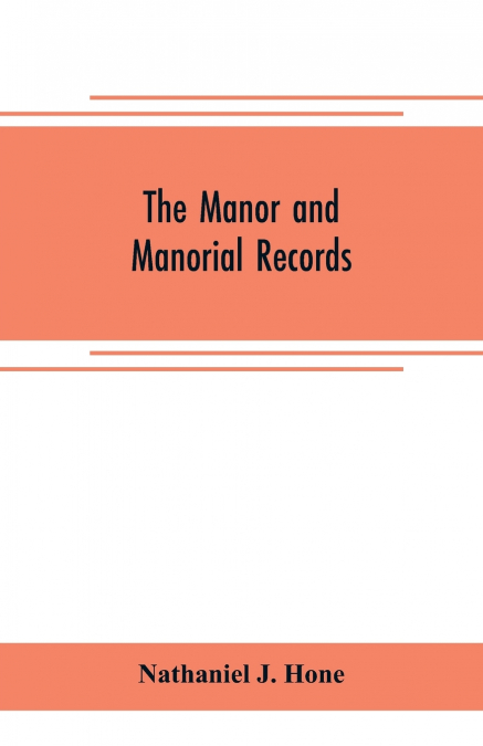 The manor and manorial records