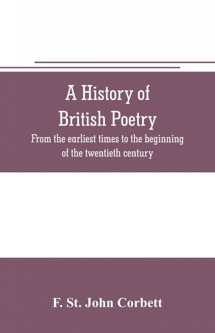 A history of British poetry