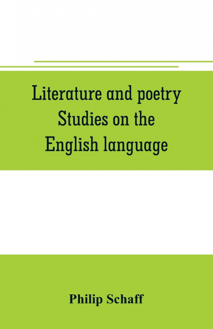 Literature and poetry. Studies on the English language; the poetry of the Bible; the Dies irae; the Stabat Mater; the hymns of St. Bernard; theuniversity, ancient and modern; Dante Alighieri; the Divi