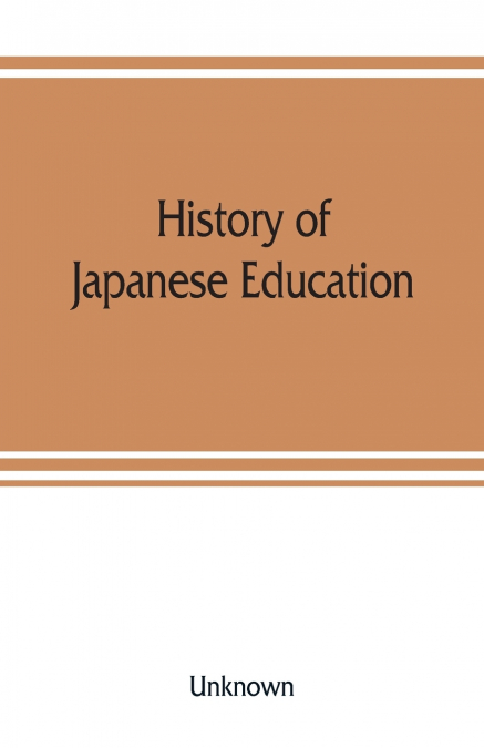 History of Japanese education