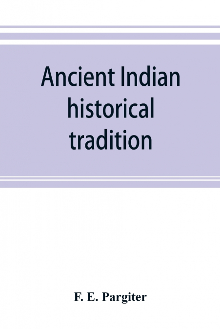 Ancient Indian historical tradition
