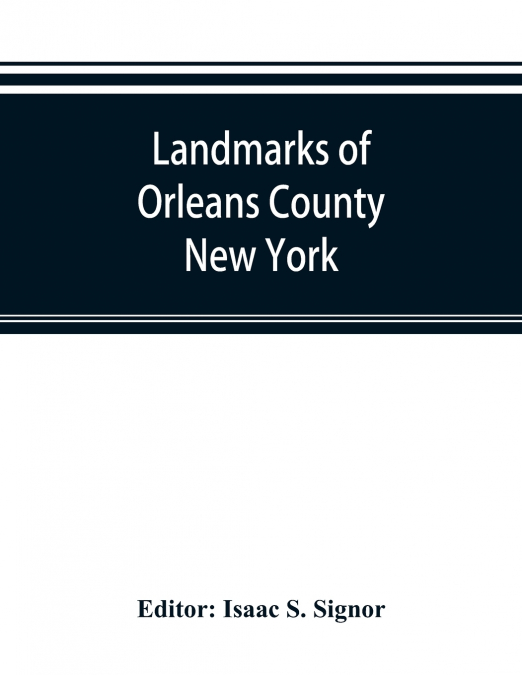 Landmarks of Orleans County, New York