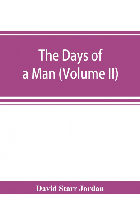 The days of a man