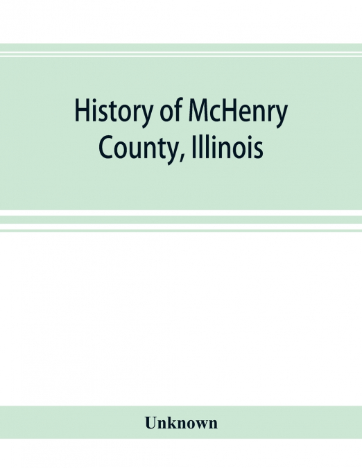 History of McHenry County, Illinois