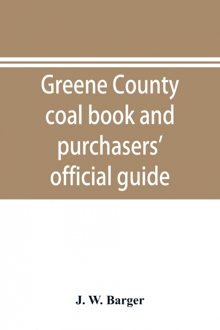 Greene County coal book and purchasers’ official guide