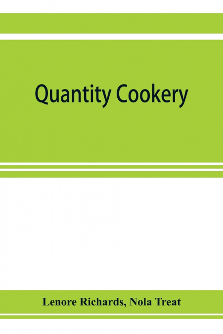 Quantity cookery