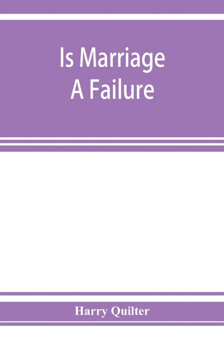 Is marriage a failure