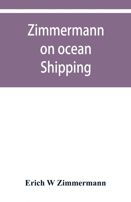 Zimmermann on ocean shipping