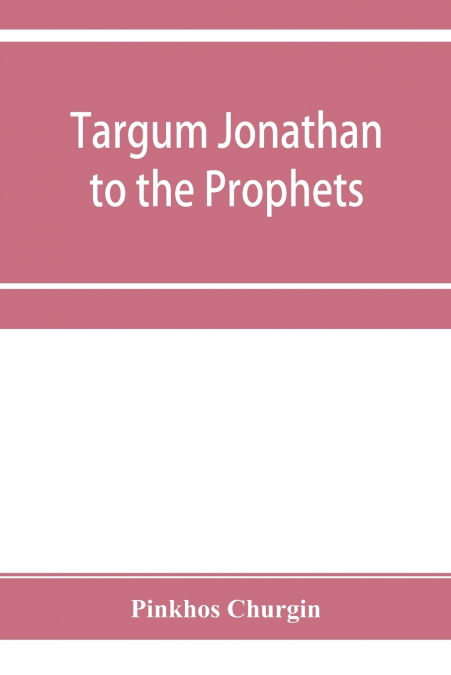 Targum Jonathan to the Prophets