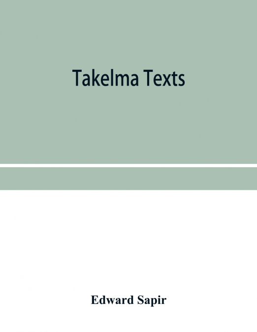 Takelma texts