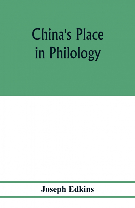 China’s place in philology