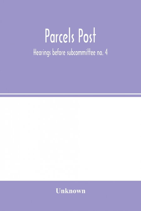 Parcels post