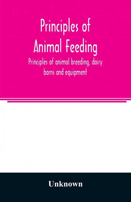 Principles of animal feeding, principles of animal breeding, dairy barns and equipment, breeds of dairy cattle, dairy-cattle management, milk, farm butter making [and] beef and dual-purpose cattle