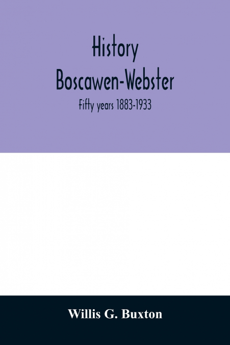 History Boscawen-Webster