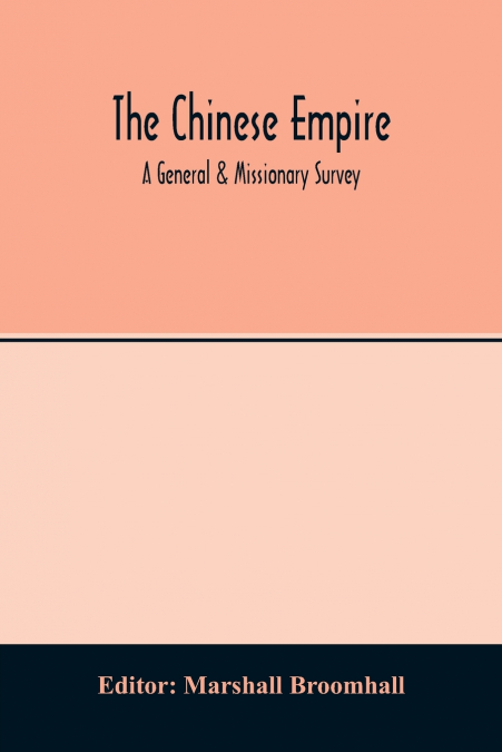 The Chinese empire