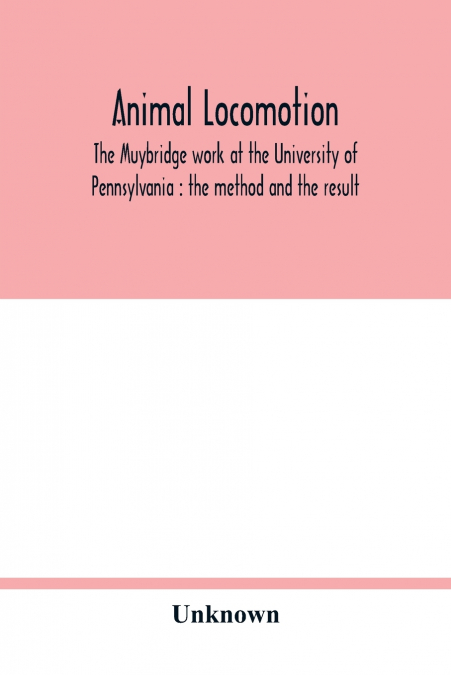 Animal locomotion