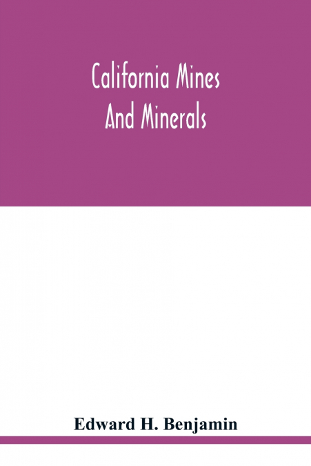California mines and minerals