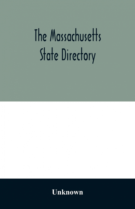 The Massachusetts state directory